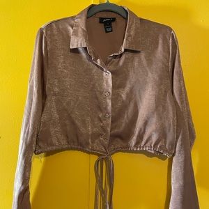 Size Large. The color is like rose gold